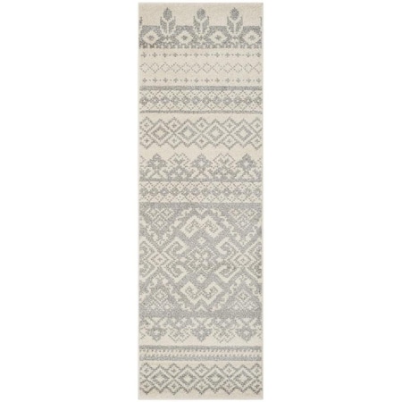 Safavieh Adirondack Runner RugIvory & Silver 2 ft. 6 in. x 18 ft. ADR107B-218